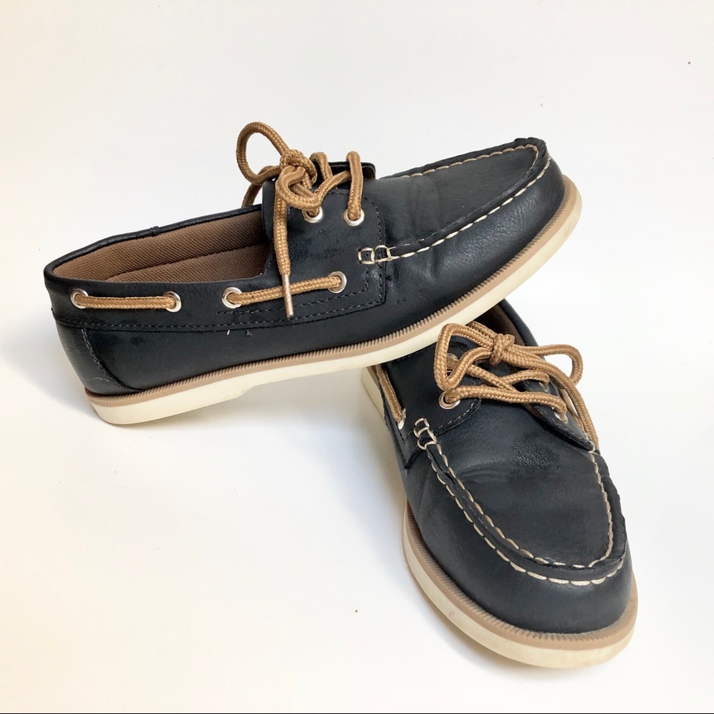 Men’s Causal Boat Shoes in Navy - Picture 7 of 14